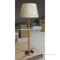 Energy saving pioneer hobby lobby tables hotel furniture natural wood desk lamps with lampshade for hotel inn lighting